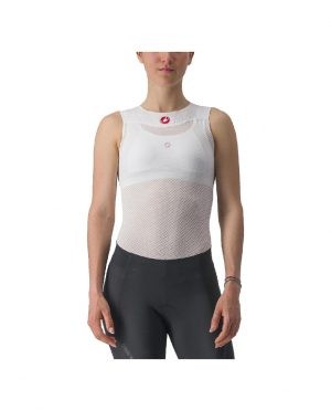 CAMISETA INTERIOR CASTELLI PRO ISSUE SIN MANGAS PARA MUJER – BLANCO – MEDIANA