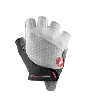 GUANTES CASTELLI ROSSO CORSA ESPRESSO PARA MUJER – EXTRA CHICA – BLANCO