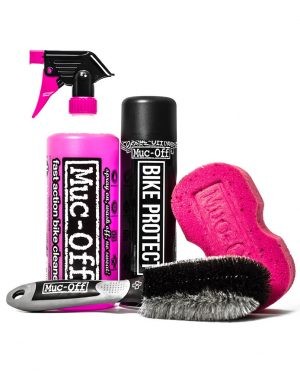 MUC-OFF KIT ESENCIAL DE CUIDADO DE BICICLETA 4 EN 1